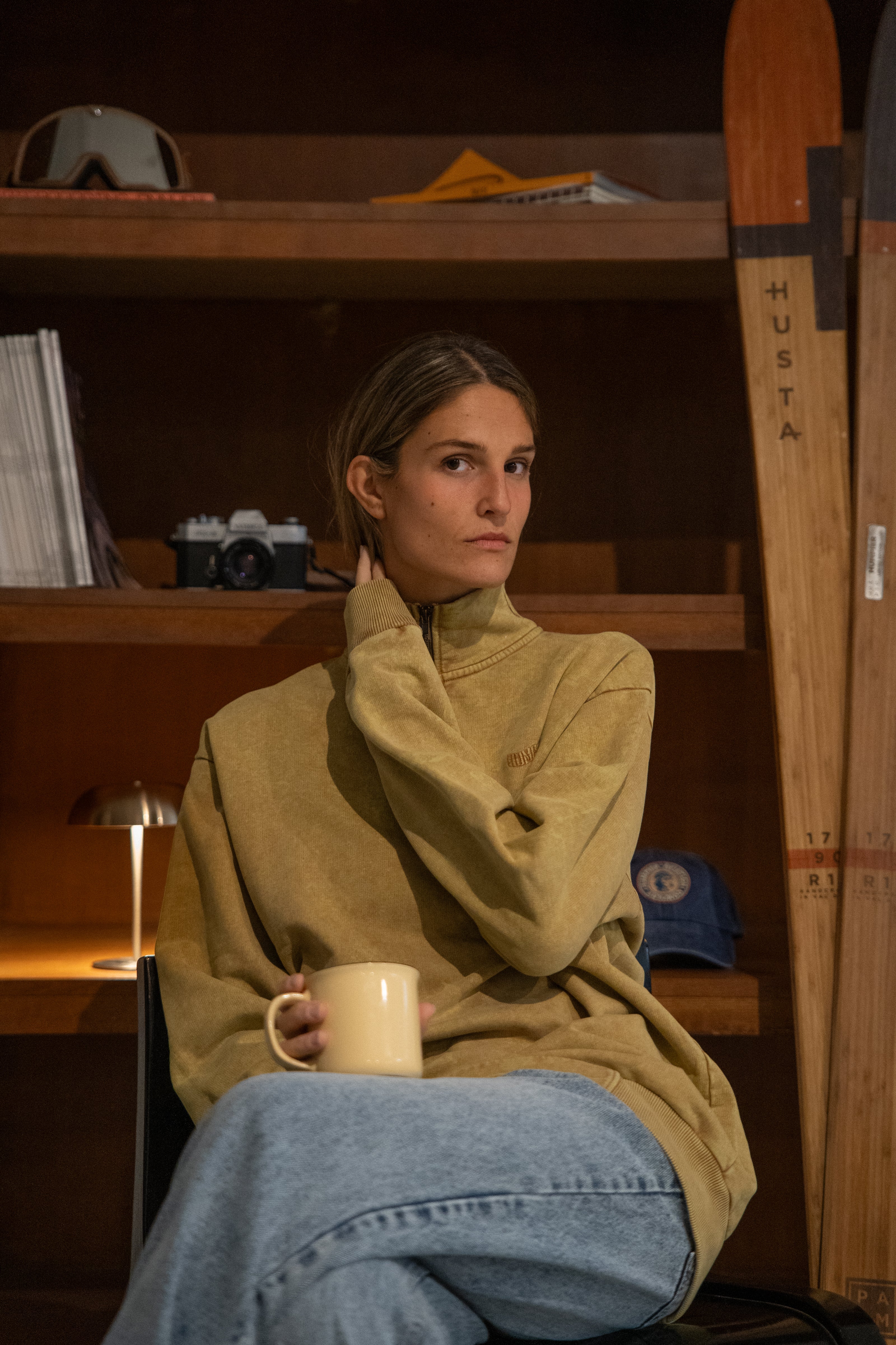 Jersey Zip Custom Camel Worn