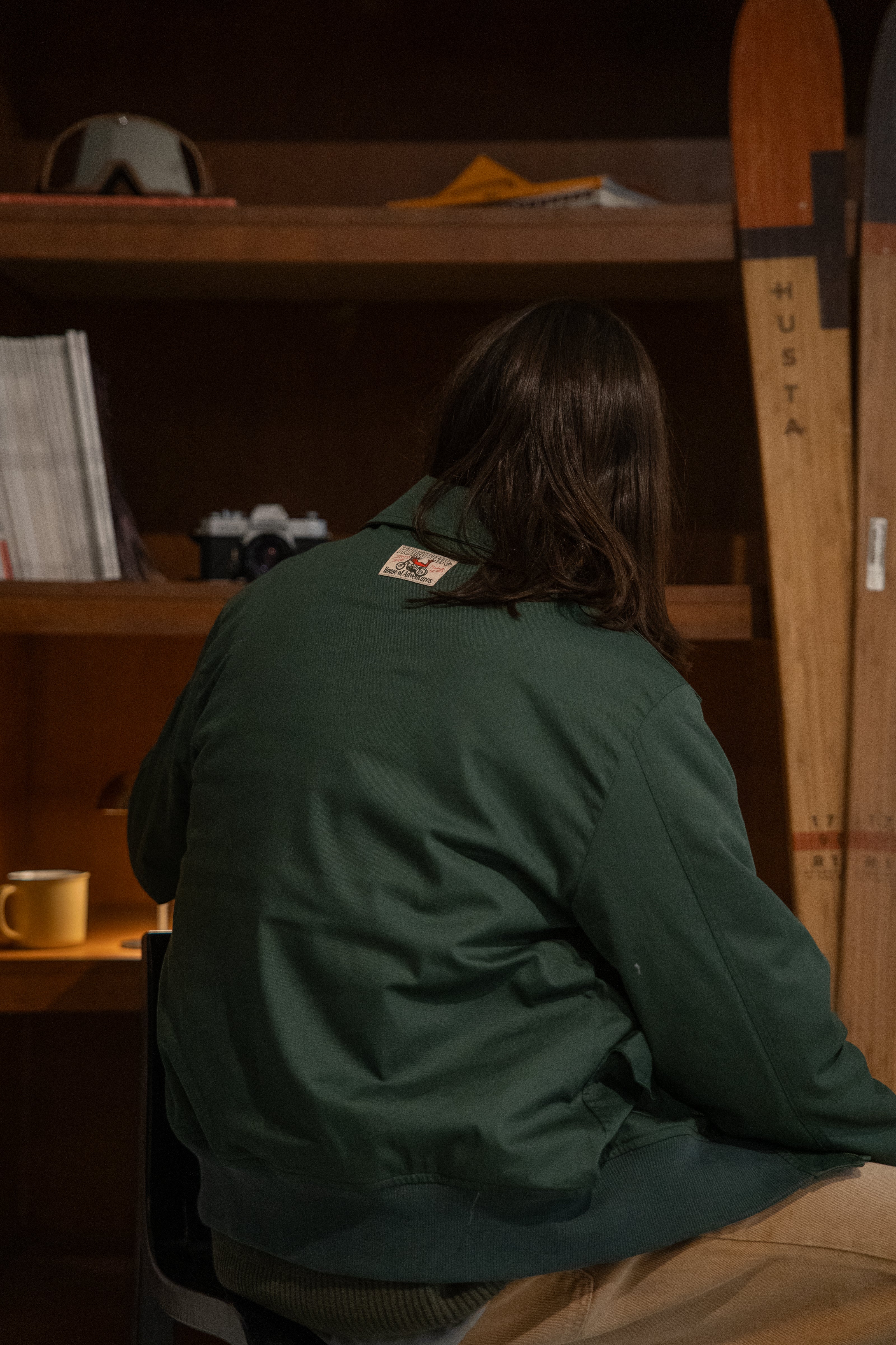 Chaqueta Bomber Garage Khaki