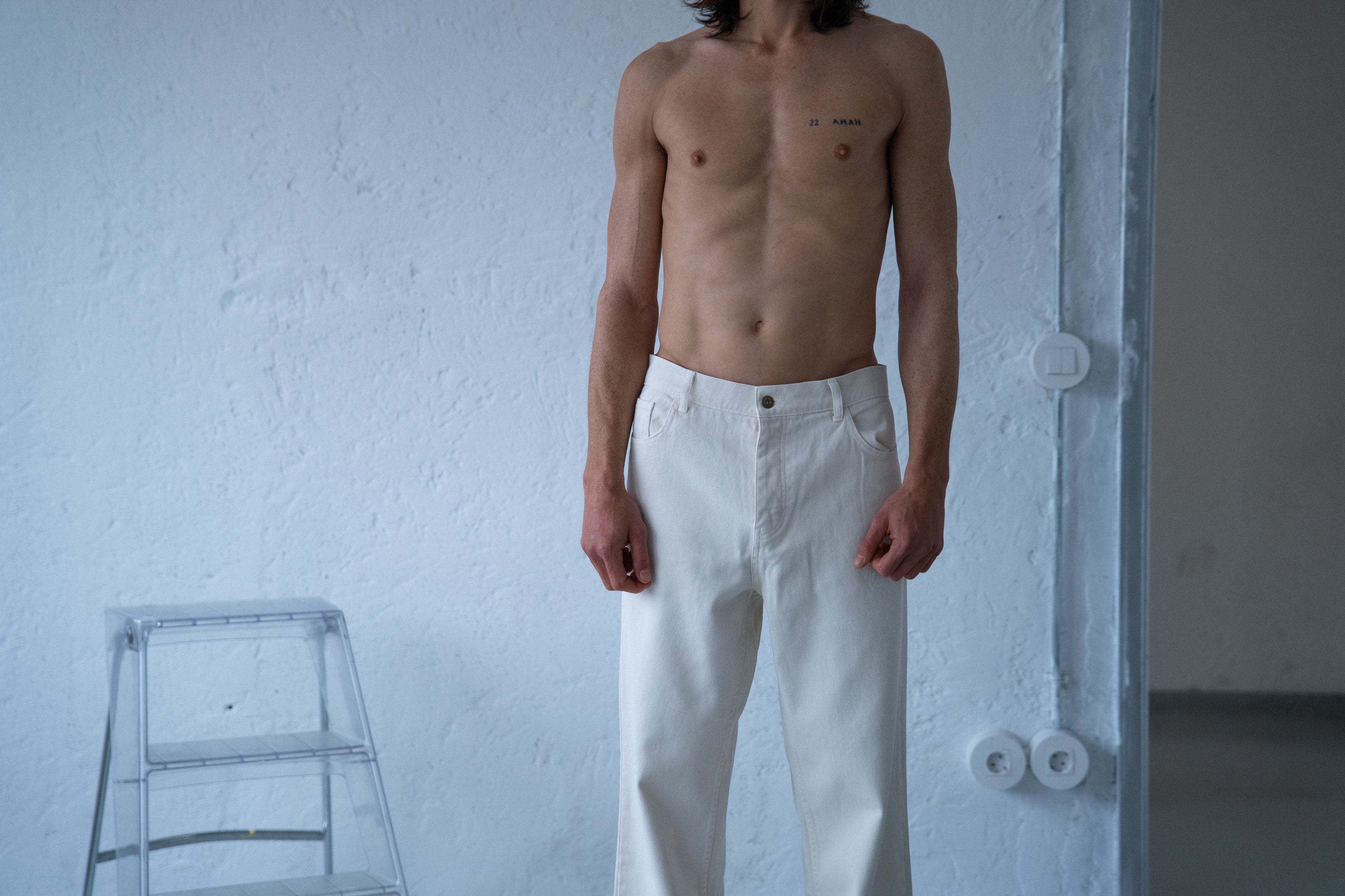 Pantalon Vaquero Heavy Memories Off White