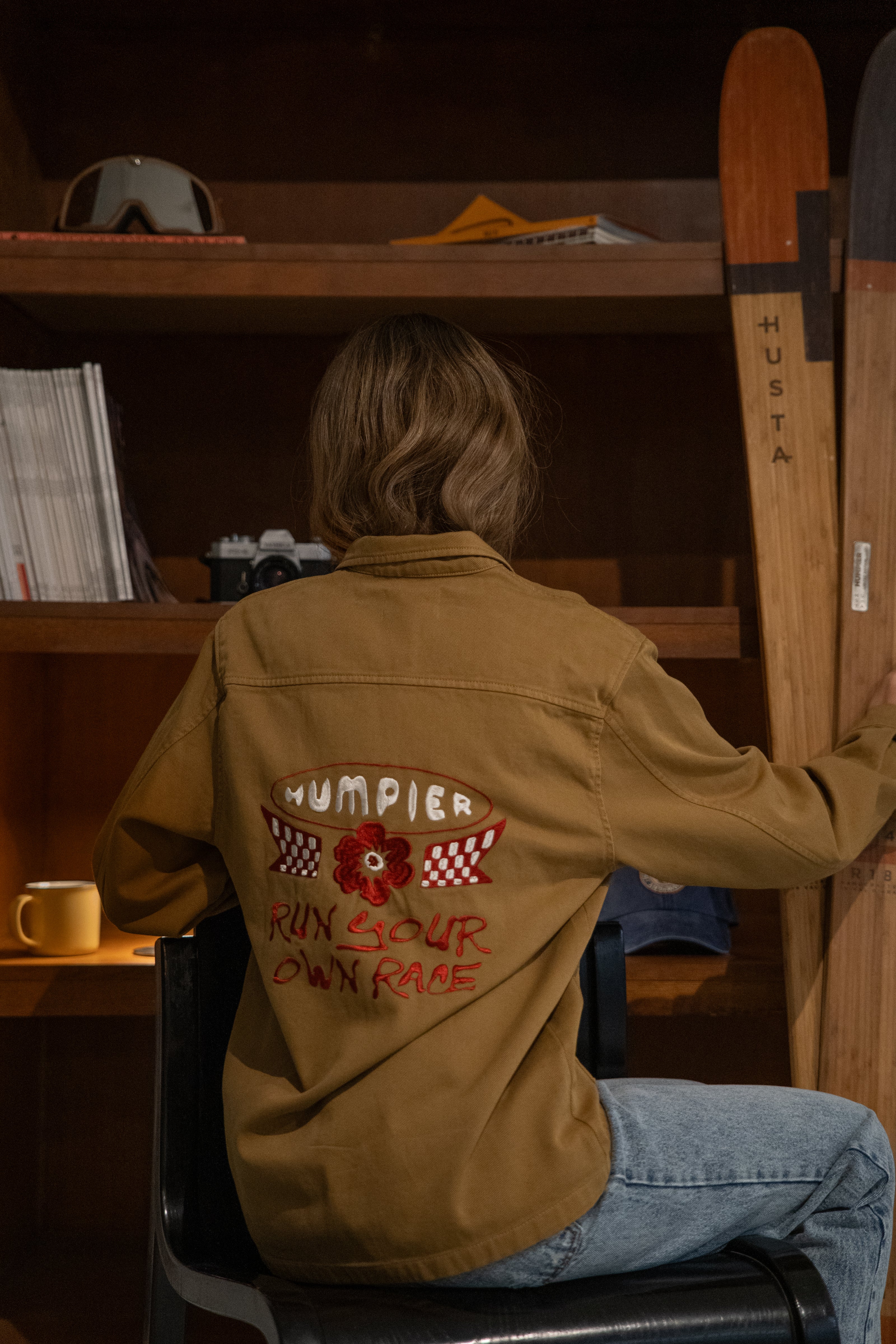 Chaqueta Overshirt Mostaza Race