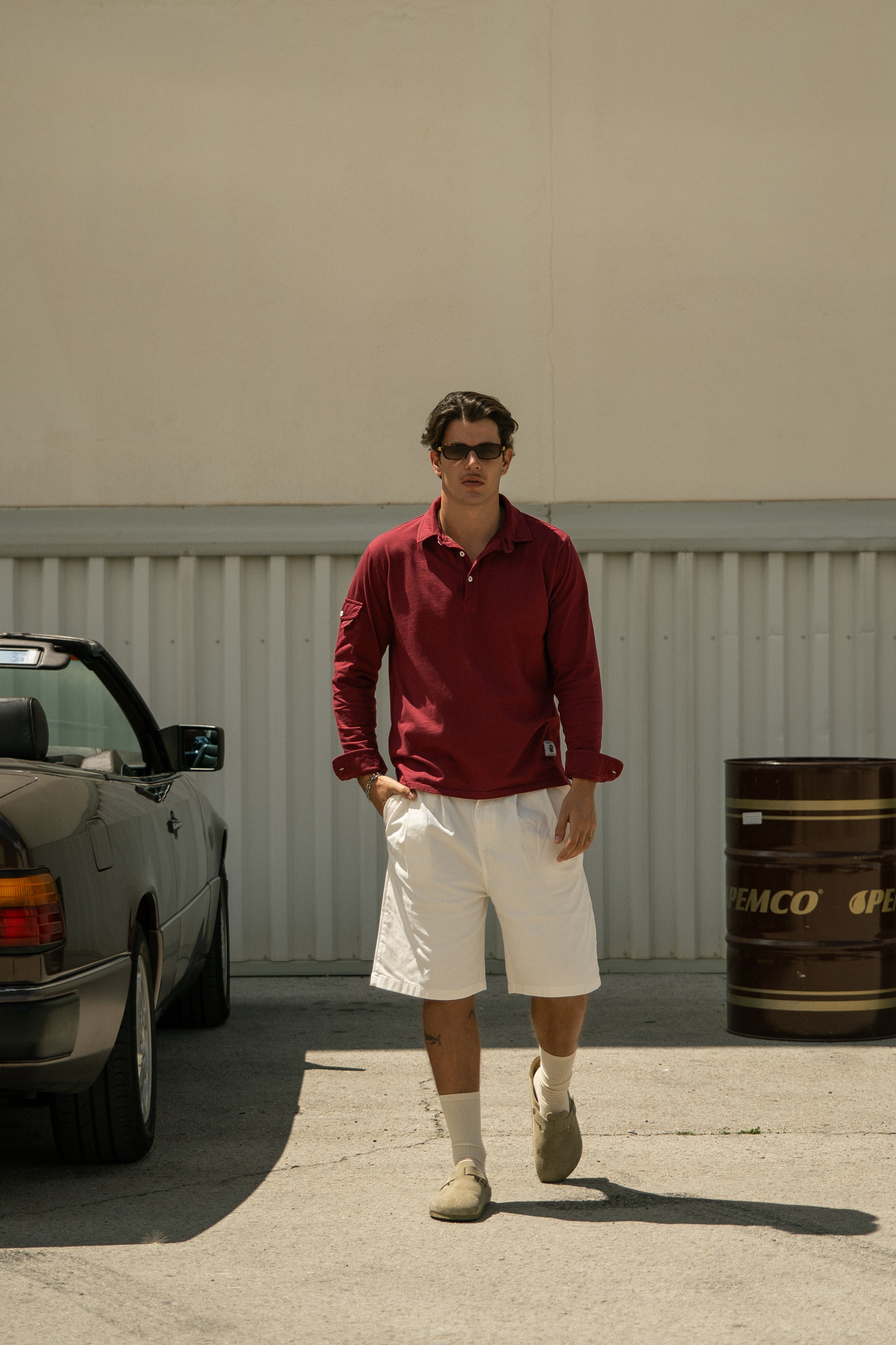 Polo Pocket Worn Wine