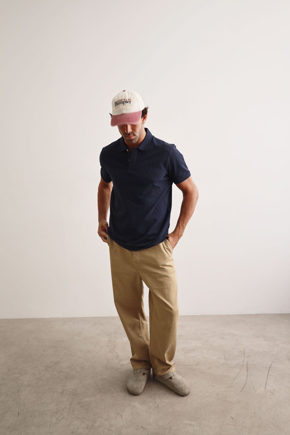Navy Blue Short Sleeve Polo