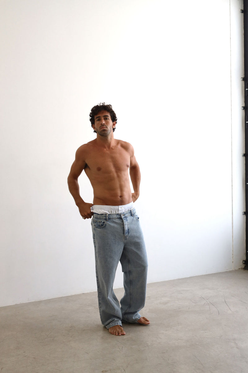 Pantalon Vaquero Heavy Memories Vintage Blue