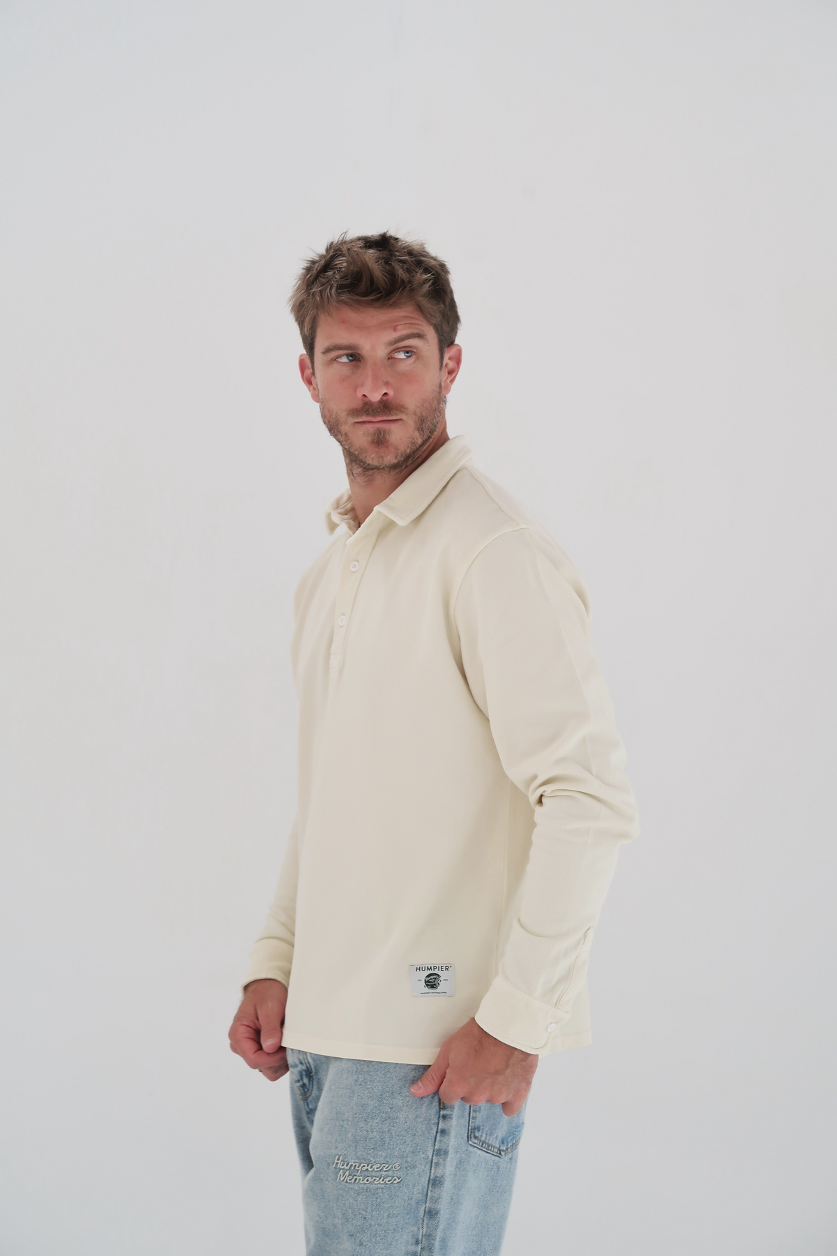 Light Yellow Pique Polo