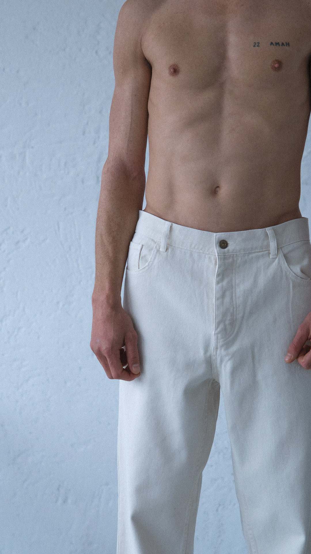 Pantalon Vaquero Heavy Memories Off White