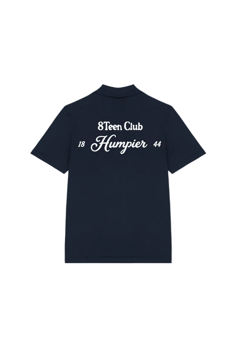 Navy Blue Short-Sleeve Golf Polo (8TeenClub x Humpier)