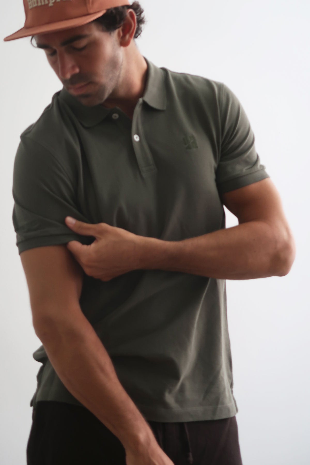 Khaki Short Sleeve Polo