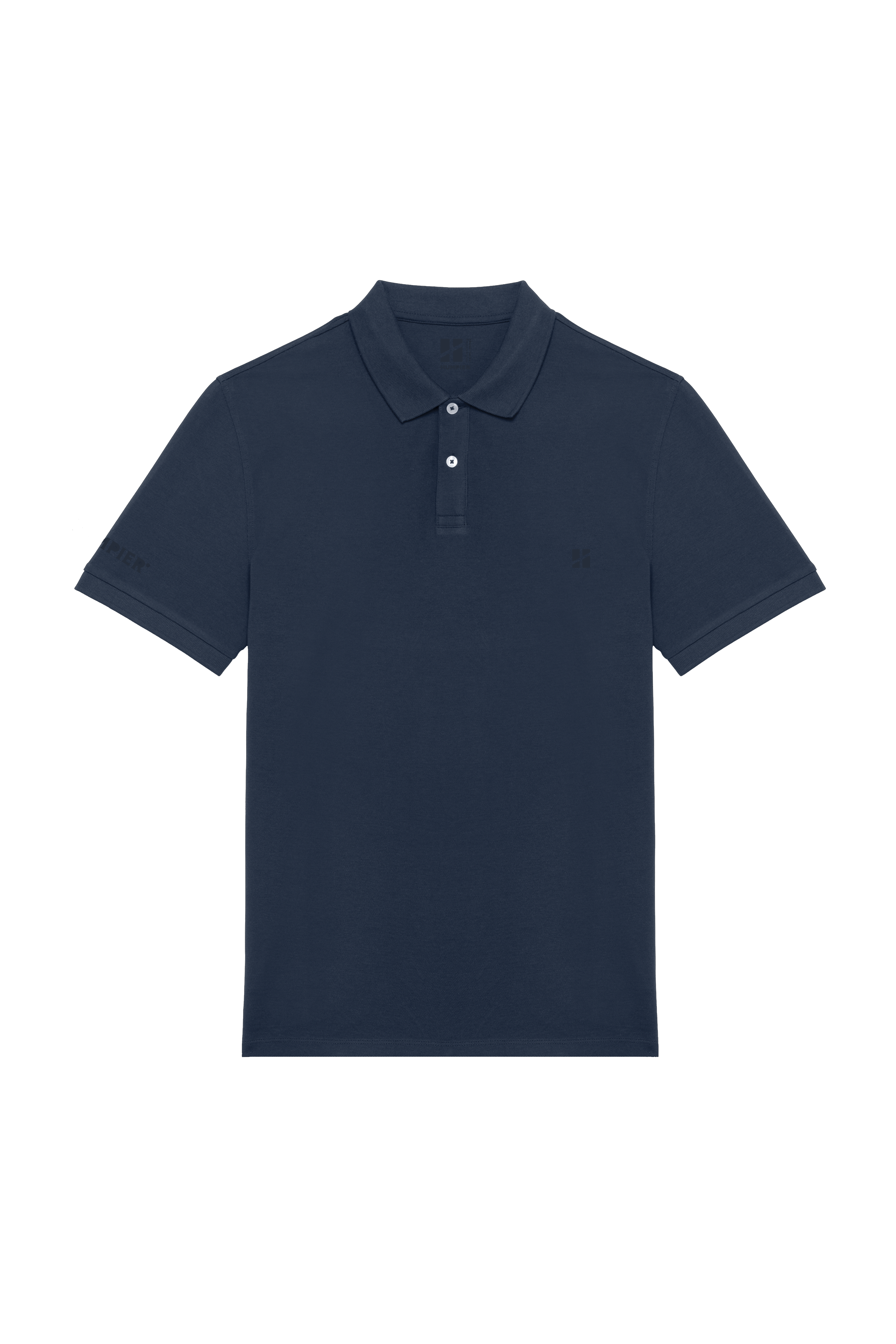 Navy Blue Short Sleeve Polo