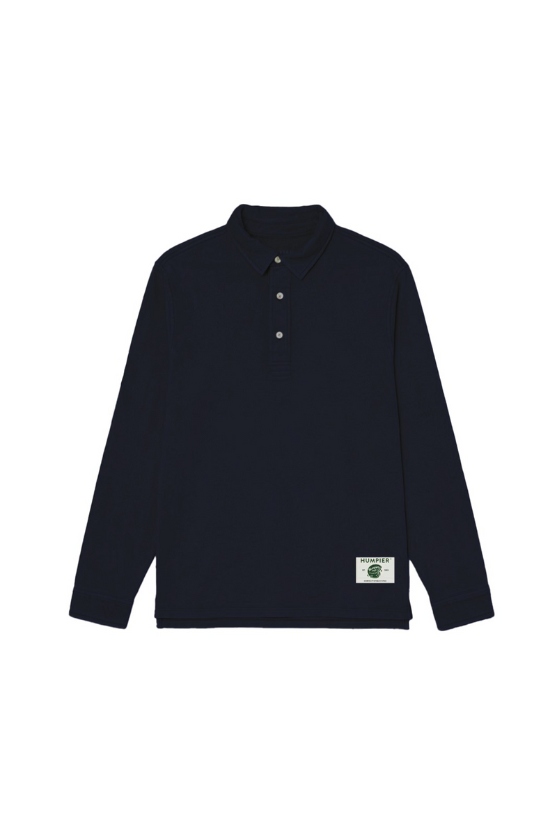 Navy Blue Pique Polo