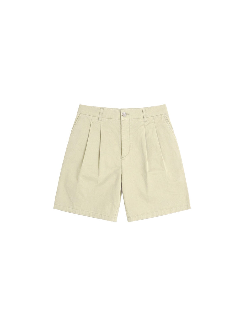 Off-White Pleated Bermuda