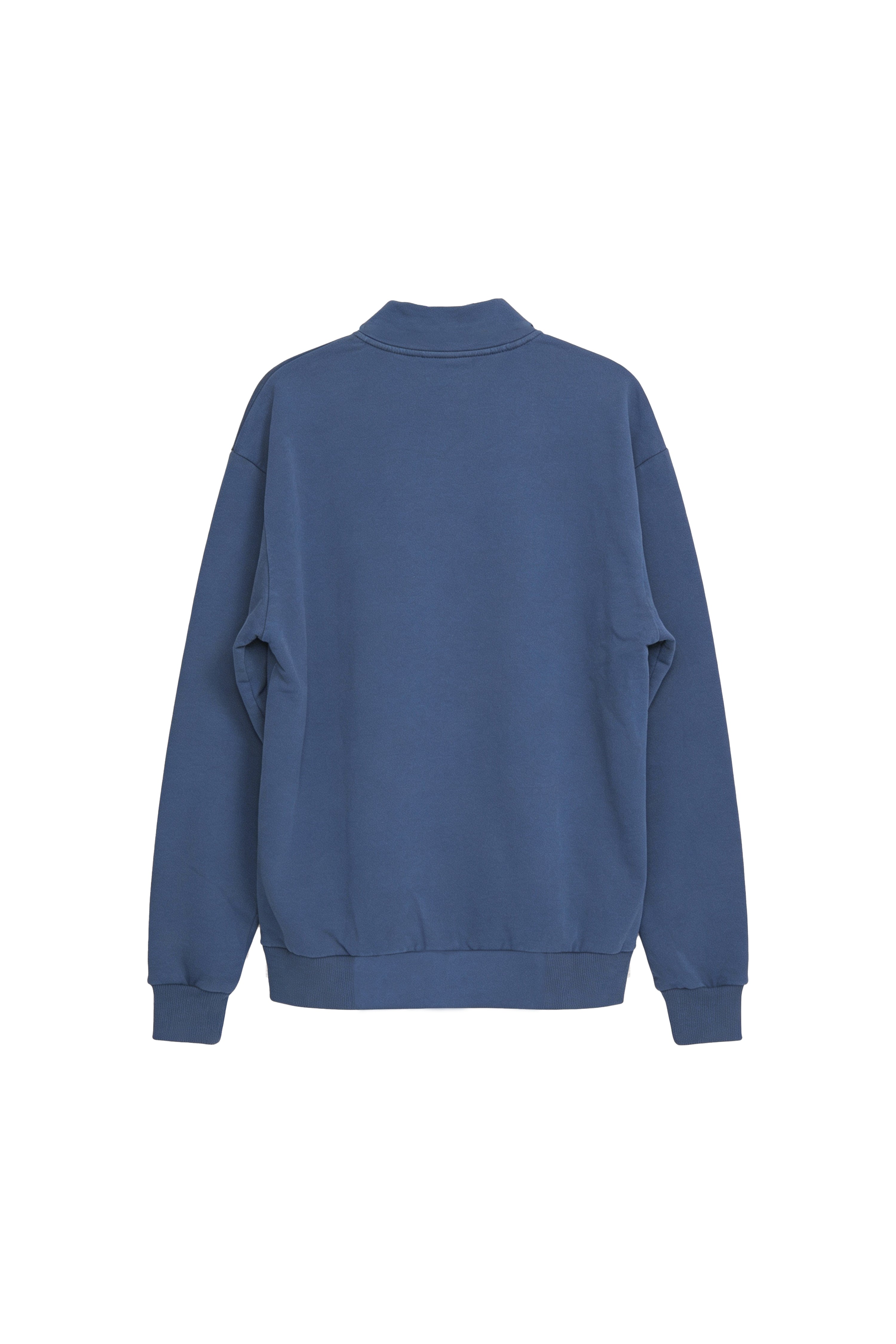 Blue Custom Worn Zip Jersey