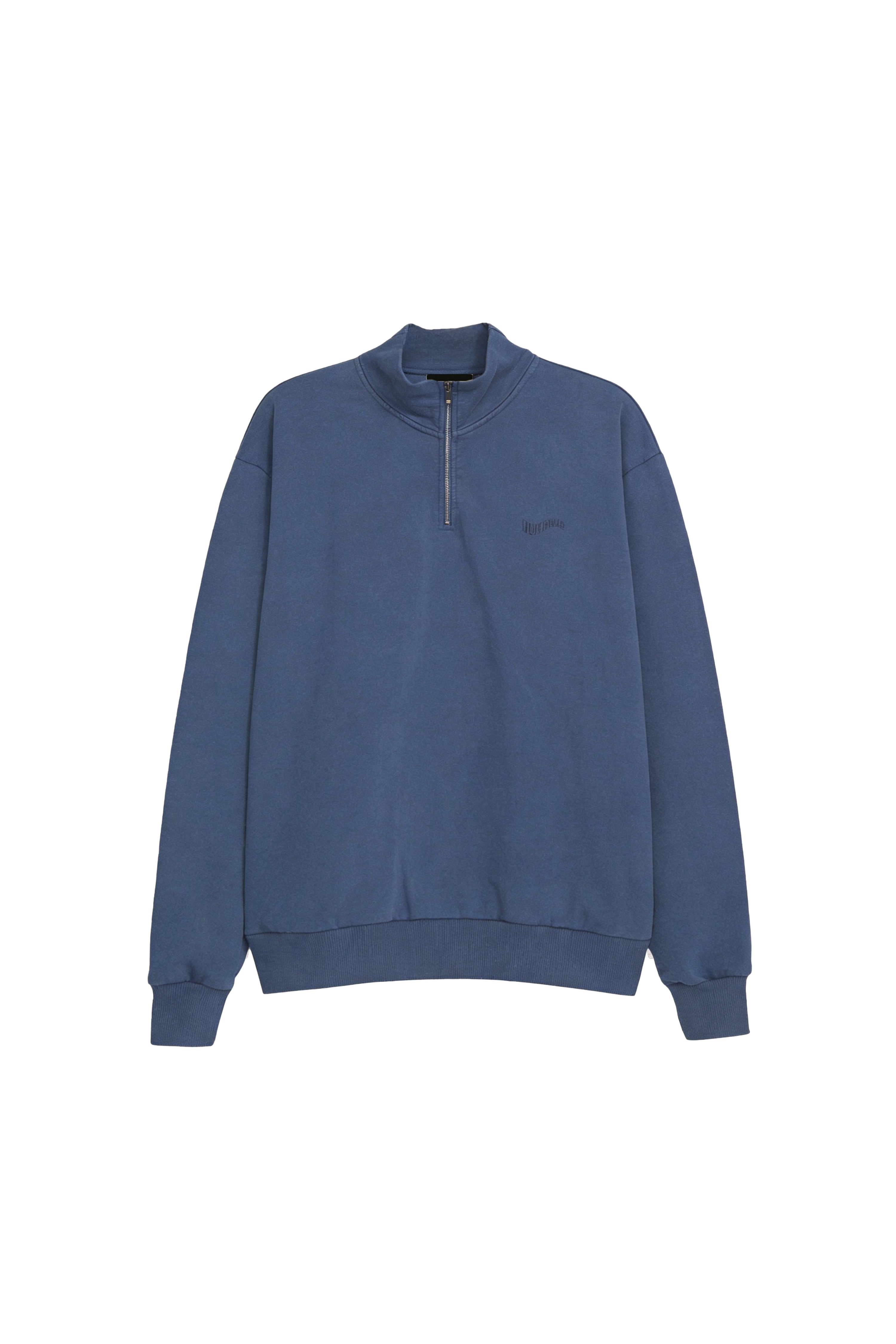 Blue Custom Worn Zip Jersey