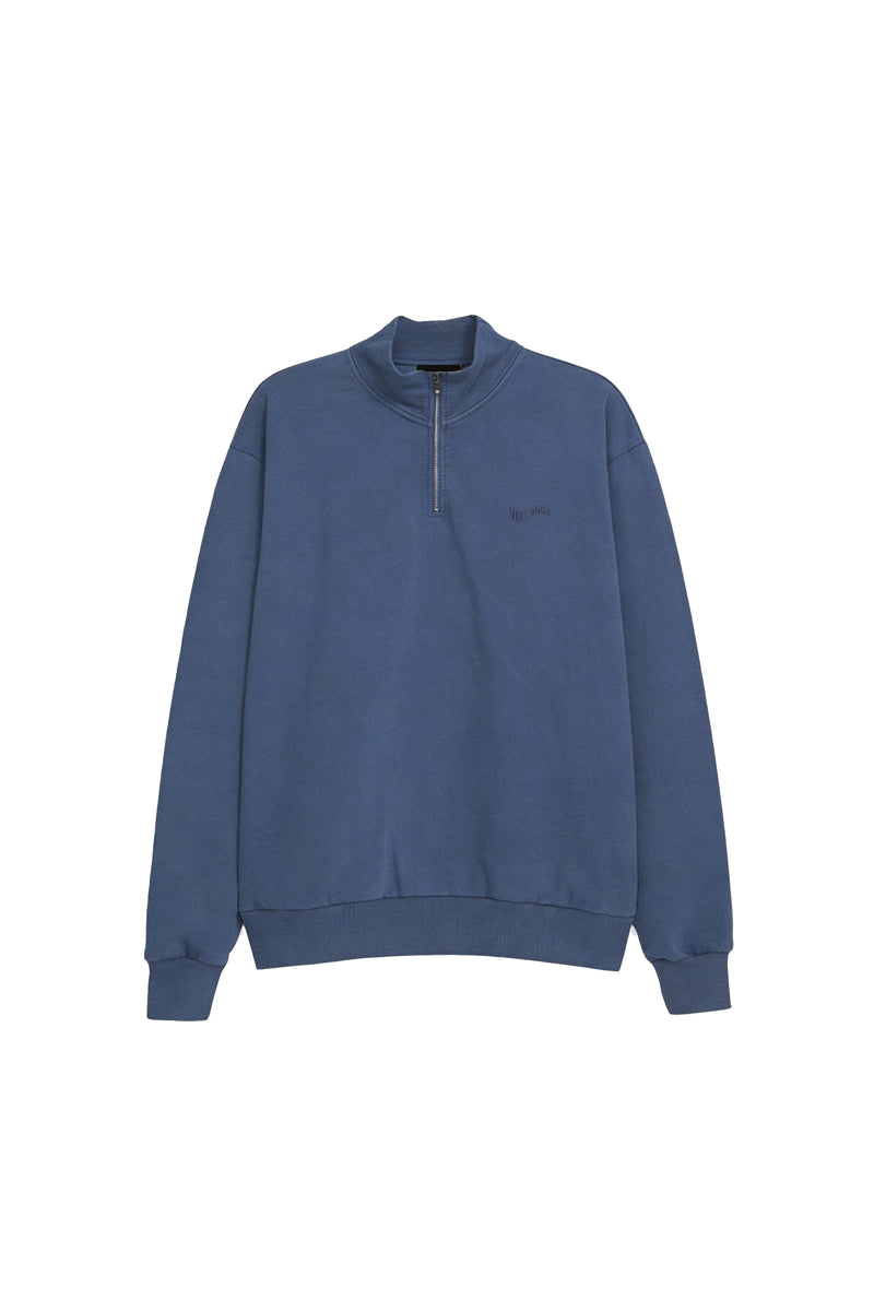 Customs Worn Blue Zip Jersey